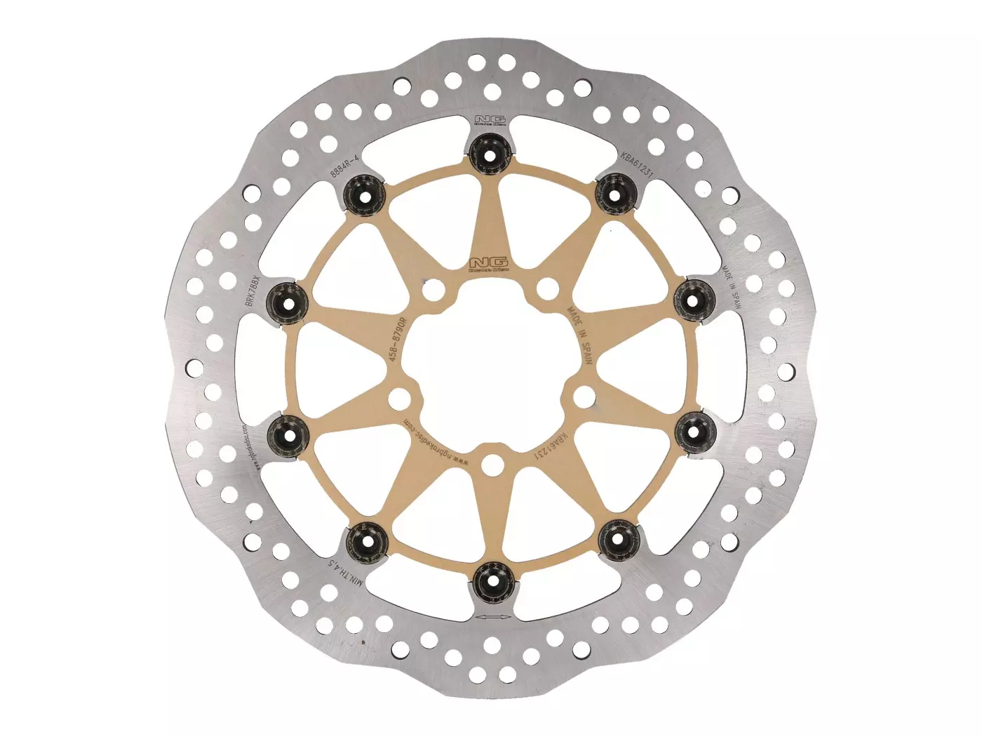 Brake Disc NG Wavy Floating Type For Suzuki SV, V-Strom Front
