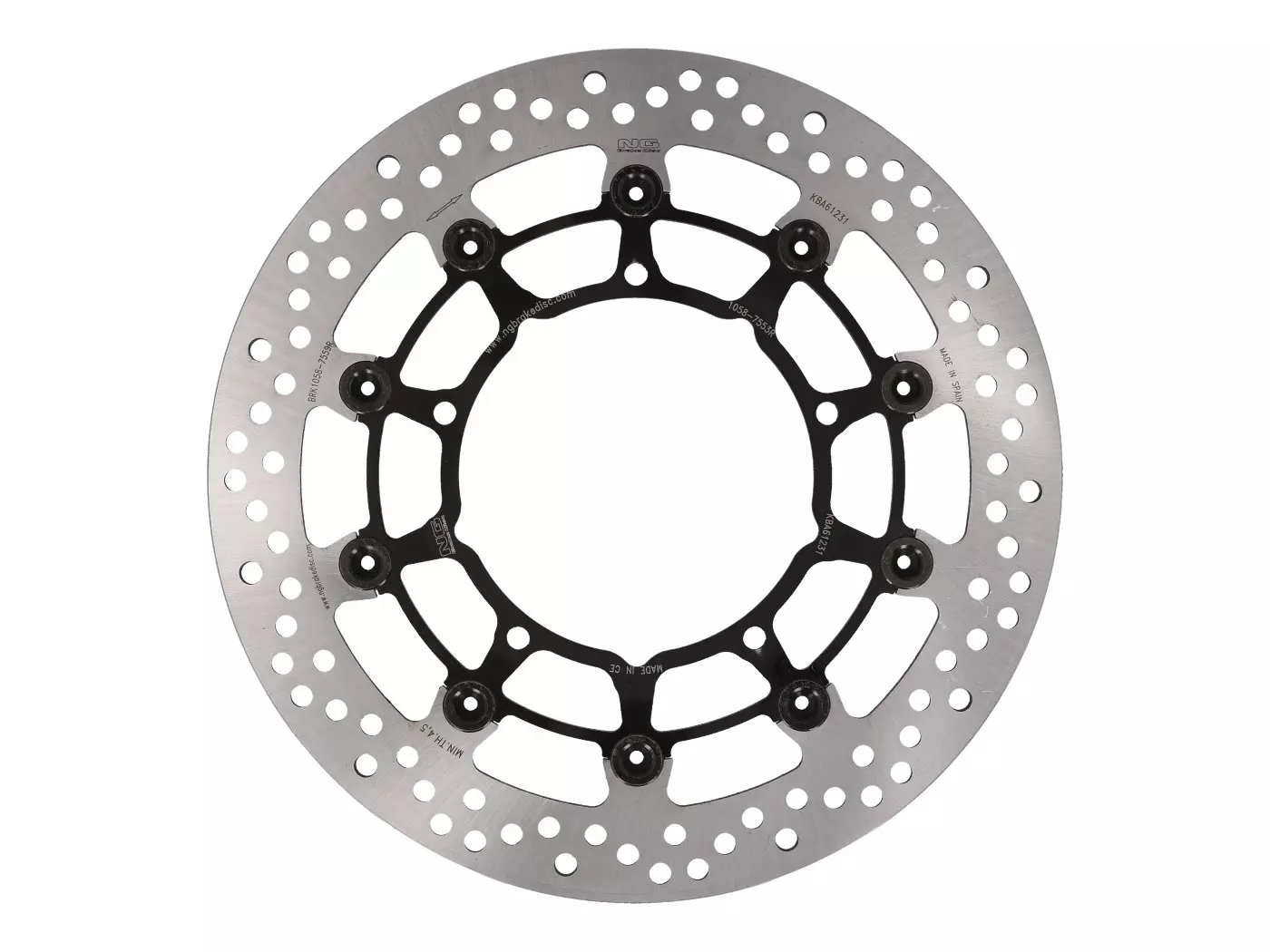 Brake Disc NG Floating Type For Yamaha FS1 Fazer, GTS, MT-10, V Max, XV-Y, YZF-R1 Front