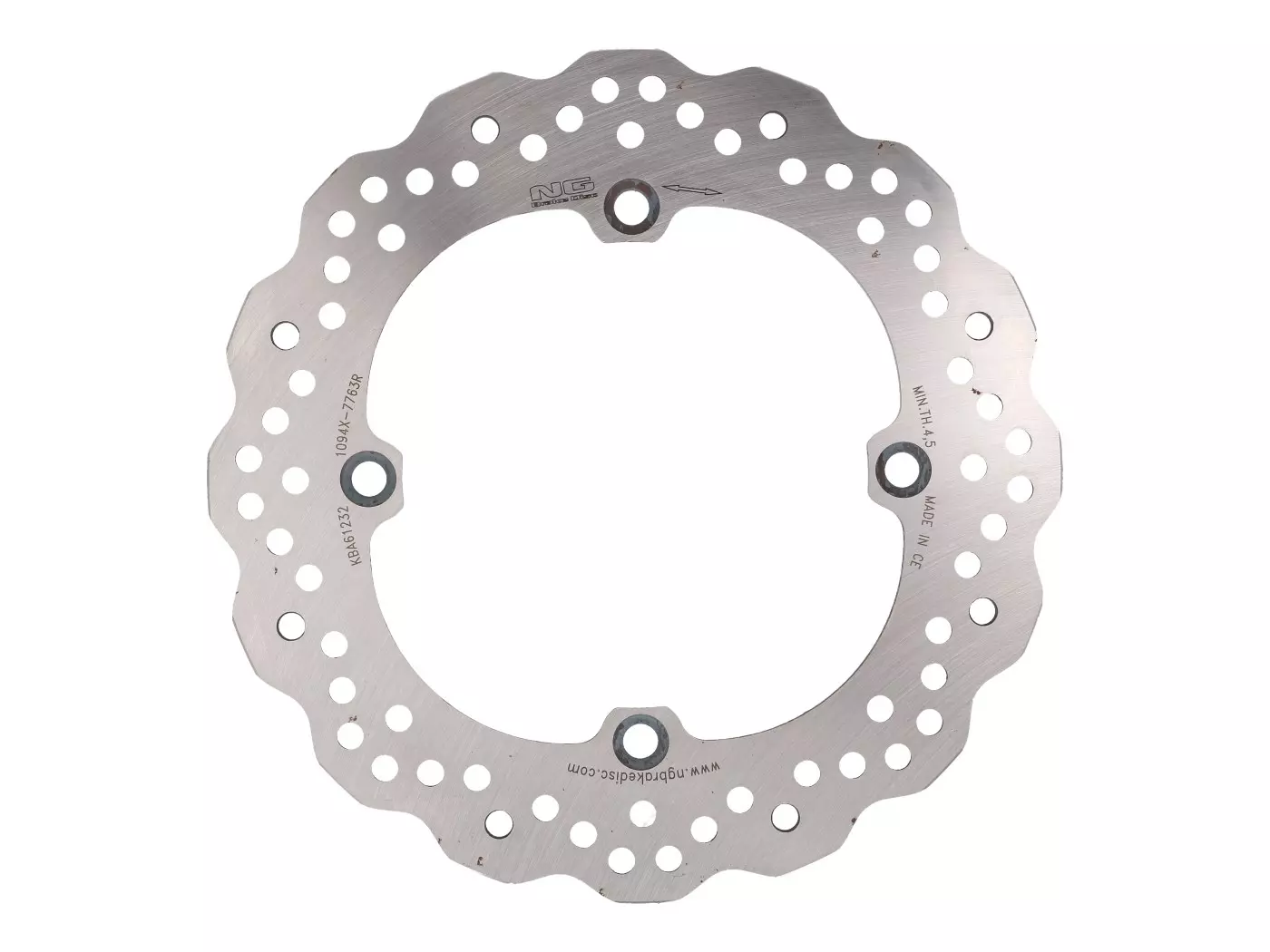 Buy now: Brake Disc NG Wavy For Kawasaki KLV, Suzuki V-Strom, Xpedition, Sport Adventure Rear Brake Disc NG Wavy For Kawasaki KLV, Suzuki V-Strom, Xpedition, Sport Adventure Rear