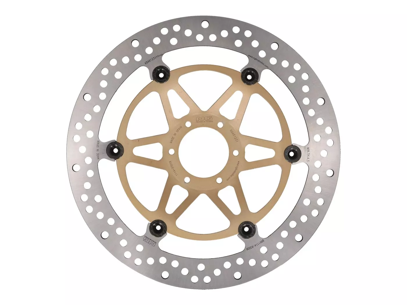 Buy now: Brake Disc NG Floating Type For Honda CBR XX 1100 (97-98) Front Brake Disc NG Floating Type For Honda CBR XX 1100 (97-98) Front
