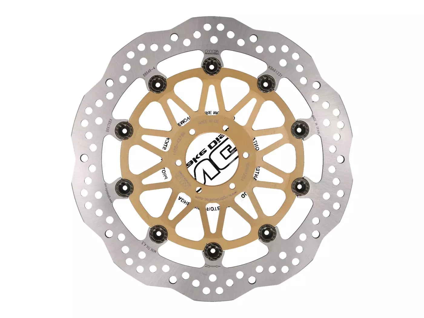 Buy now: Brake Disc NG Wavy Floating Type For Honda CB1000, VFR 750 Front Brake Disc NG Wavy Floating Type For Honda CB1000, VFR 750 Front