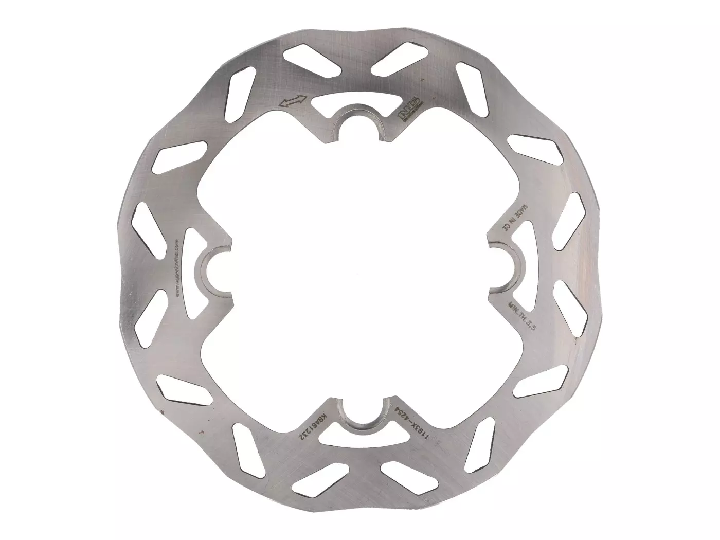 Buy now: Brake Disc NG Wavy For Husqvarna SMR, TC, TCX, TE, SWM FT, RS R, SM-R Rear Brake Disc NG Wavy For Husqvarna SMR, TC, TCX, TE, SWM FT, RS R, SM-R Rear