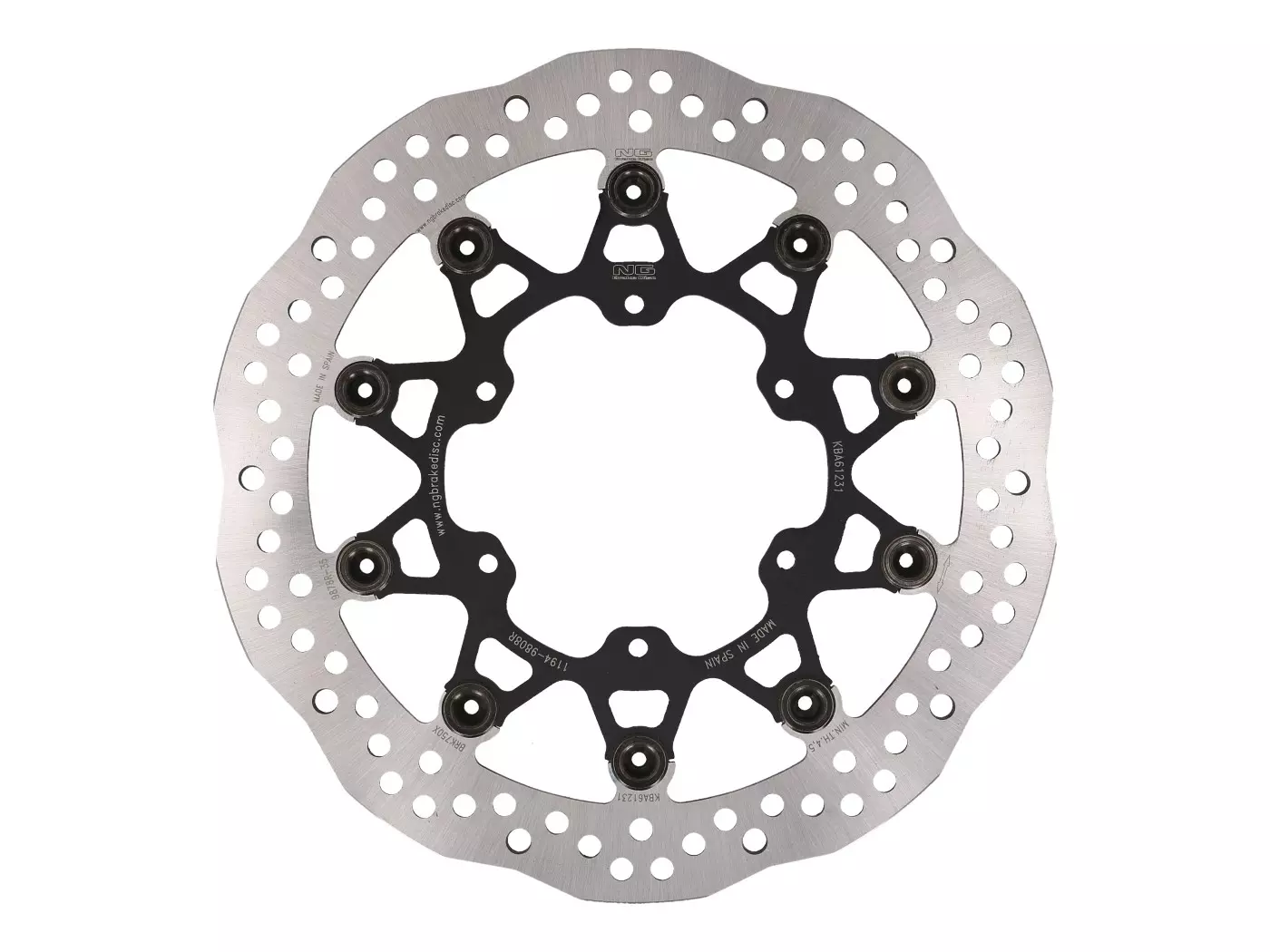 Buy now: Brake Disc NG Wavy Floating Type For Aprilia ETX, Pegaso, BMW F, F GS, G X Front Brake Disc NG Wavy Floating Type For Aprilia ETX, Pegaso, BMW F, F GS, G X Front