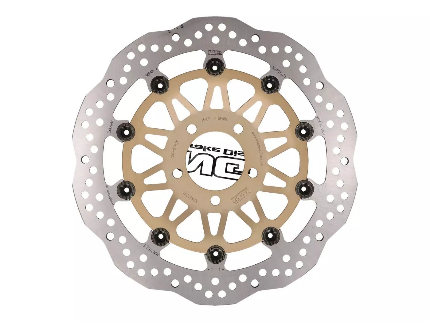 Buy now: Brake Disc NG Wavy Floating Type For Suzuki GS500 E, DR, GSF Bandit, GSX, RF 900 Front Brake Disc NG Wavy Floating Type For Suzuki GS500 E, DR, GSF Bandit, GSX, RF 900 Front
