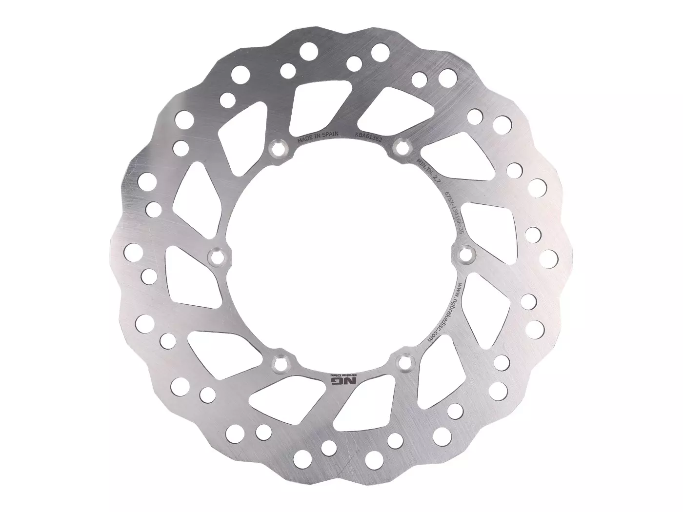 Buy now: Brake Disc NG Wavy For Suzuki RM, RMZ, DRZ, Yamaha YZ, YZF, WR Front Brake Disc NG Wavy For Suzuki RM, RMZ, DRZ, Yamaha YZ, YZF, WR Front