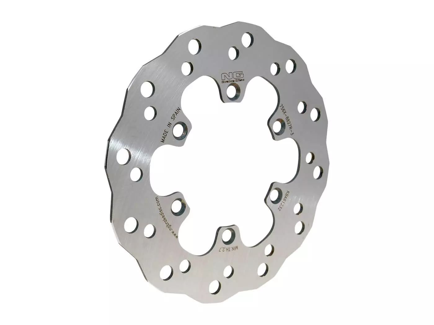 Buy now: Brake Disc NG Wavy For Kawasaki KX85, KX100 Front Brake Disc NG Wavy For Kawasaki KX85, KX100 Front