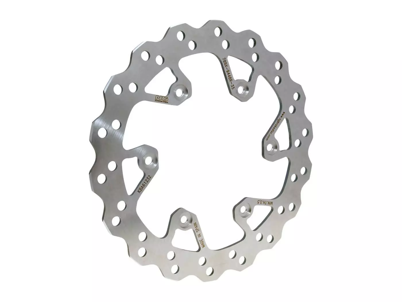 Brake Disc NG Wavy For Yamaha YZ, WRF, YZF Rear