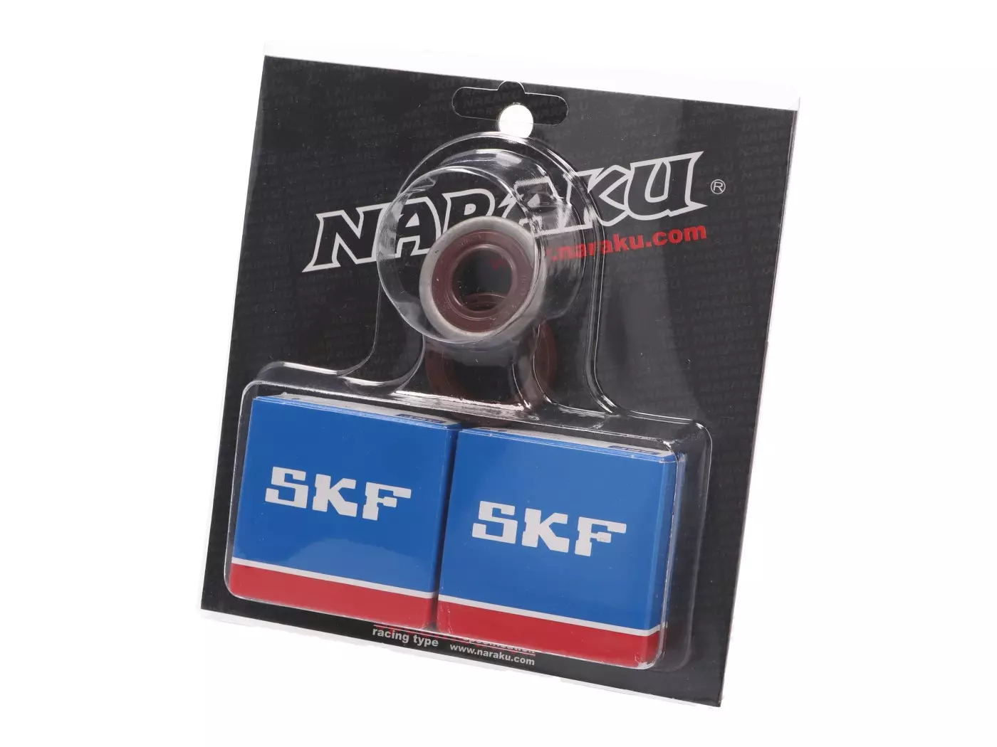 Crankshaft Bearing Set Naraku SKF C4 Metal Cage For Minarelli AM