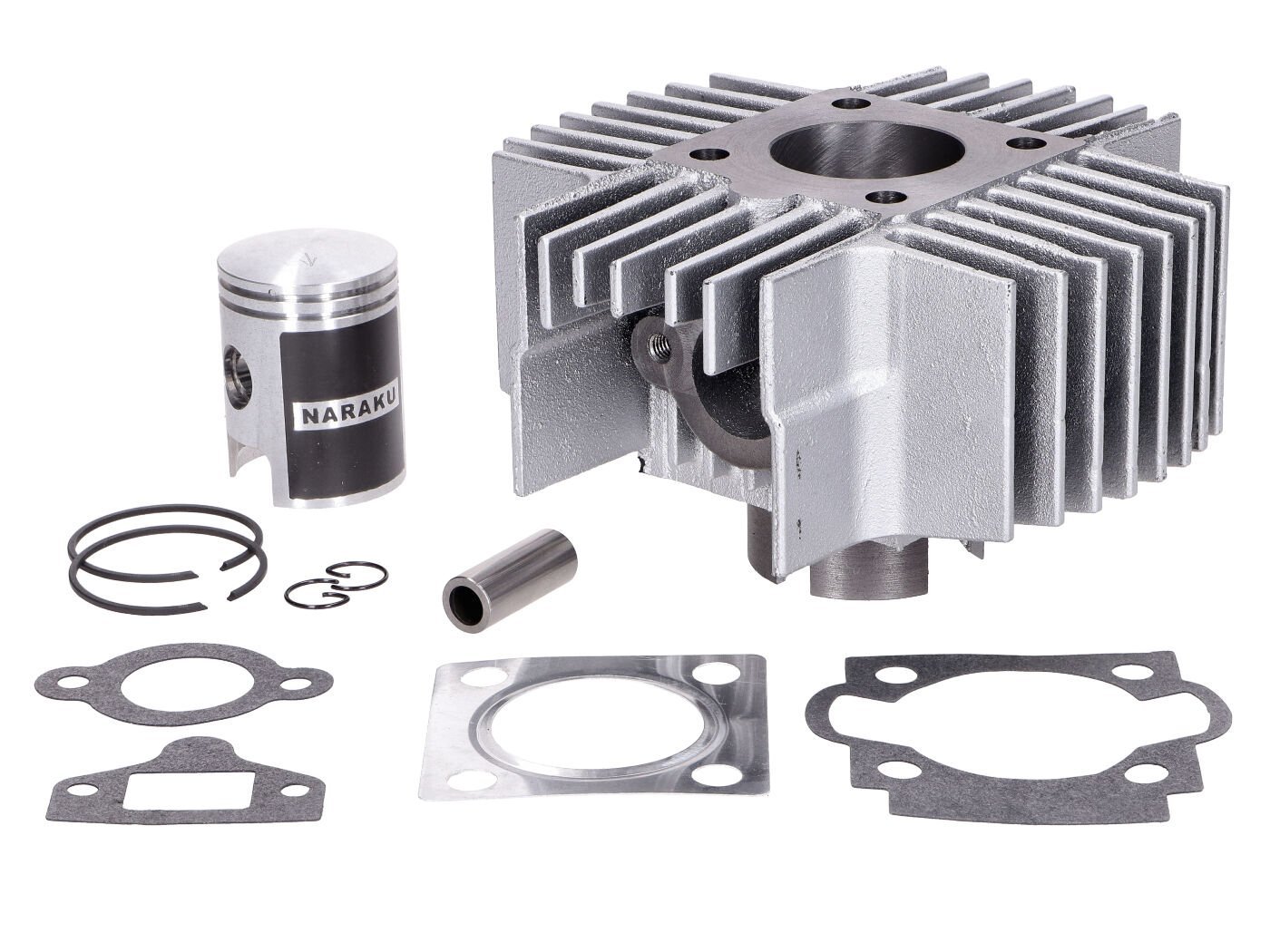 Cylinder Kit Naraku 50cc 38mm Long Cooling Fin Type For Puch Maxi