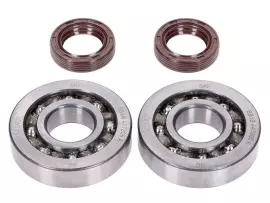 Crankshaft Bearing Set Naraku SKF, FKM Premium C4 Polyamide For Peugeot Horizontal