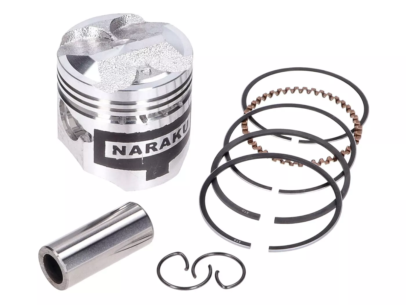 Piston Set Naraku V.2 50cc 39.00mm For Piaggio 4-stroke 4-valve