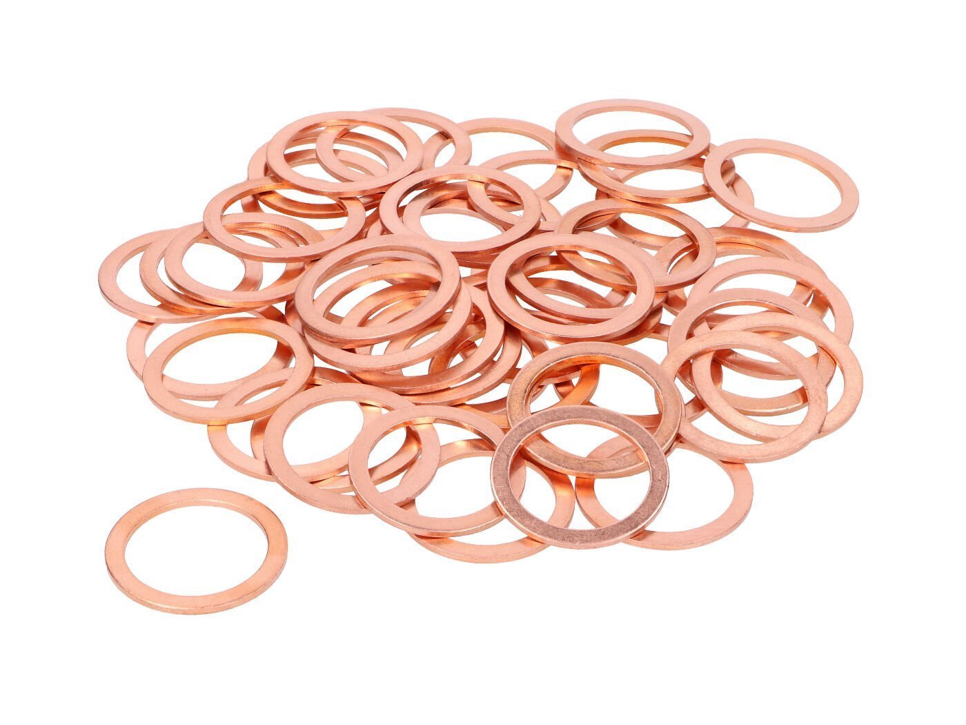 Exhaust Gaskets 50 Pieces 23x30x1.5mm For Piaggio, Vespa