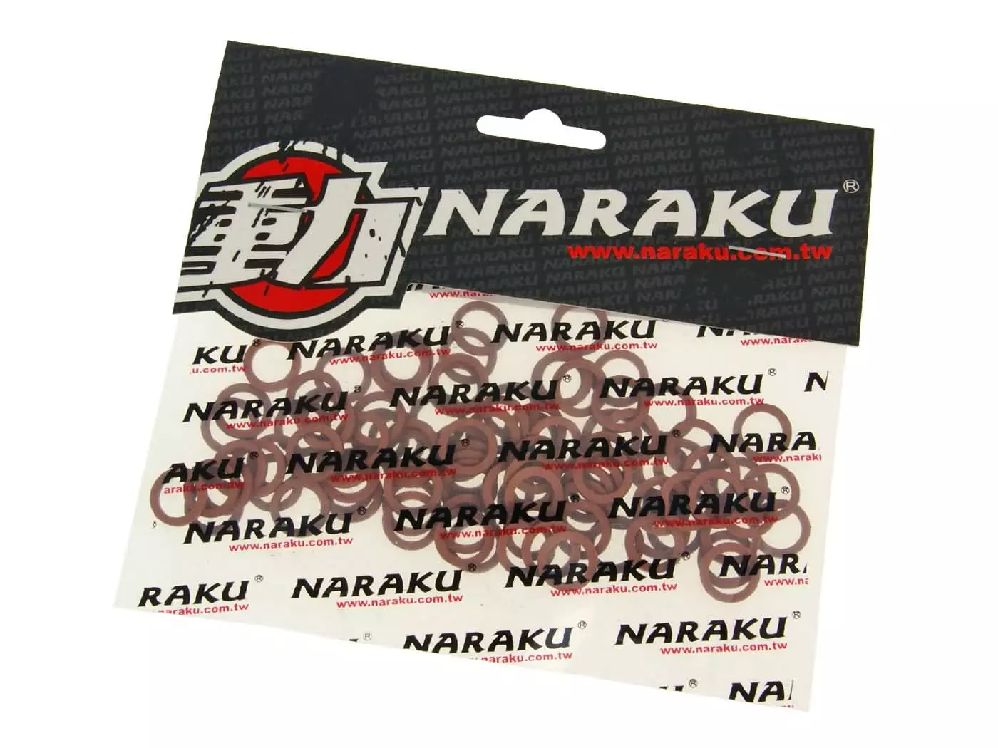 Fiber Seal Rings Naraku 8x12x1mm 100 Pcs