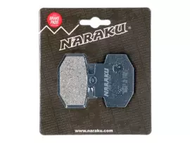 Brake Pads Naraku Organic For Benelli, Gilera DNA 125, 180, Runner 125, 200, Piaggio, Vespa GT, GTS, GTV