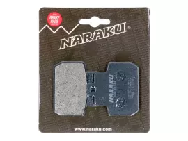 Brake Pads Naraku Organic For Gilera RC 500i, Piaggio MP3, X8, X9, Vespa GTV