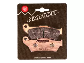 Brake Pads Naraku Sintered For MBK Skyliner, Yamaha Majesty, Piaggio X9, Gilera Nexus, GP800, Suzuki UH Burgman 125, 150