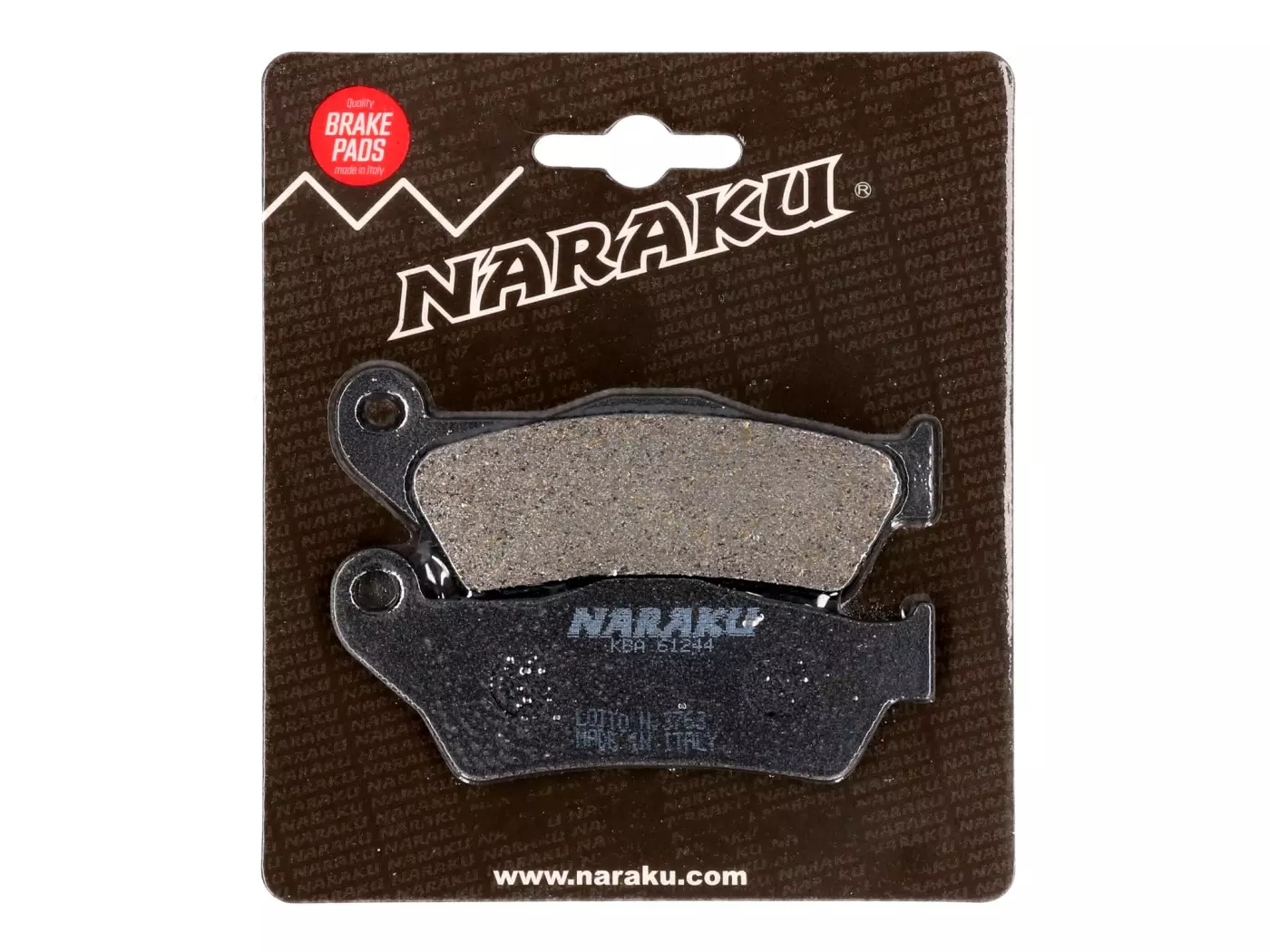 Brake Pads Naraku Organic For MBK Skyliner, Yamaha Majesty, Piaggio X9, Gilera Nexus, GP800, Suzuki UH Burgman 125, 150