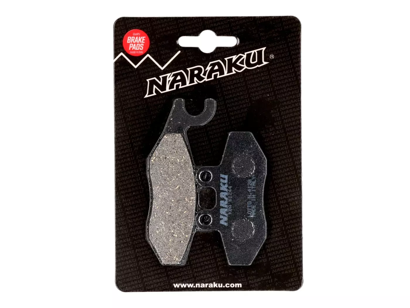 Brake Pads Naraku Organic For Aprilia, Derbi, Gilera, Piaggio, Vespa