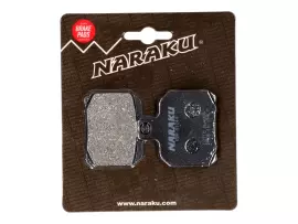 Brake Pads Naraku Organic For Aprilia, Derbi, Peugeot, Gilera, MBK, Malaguti