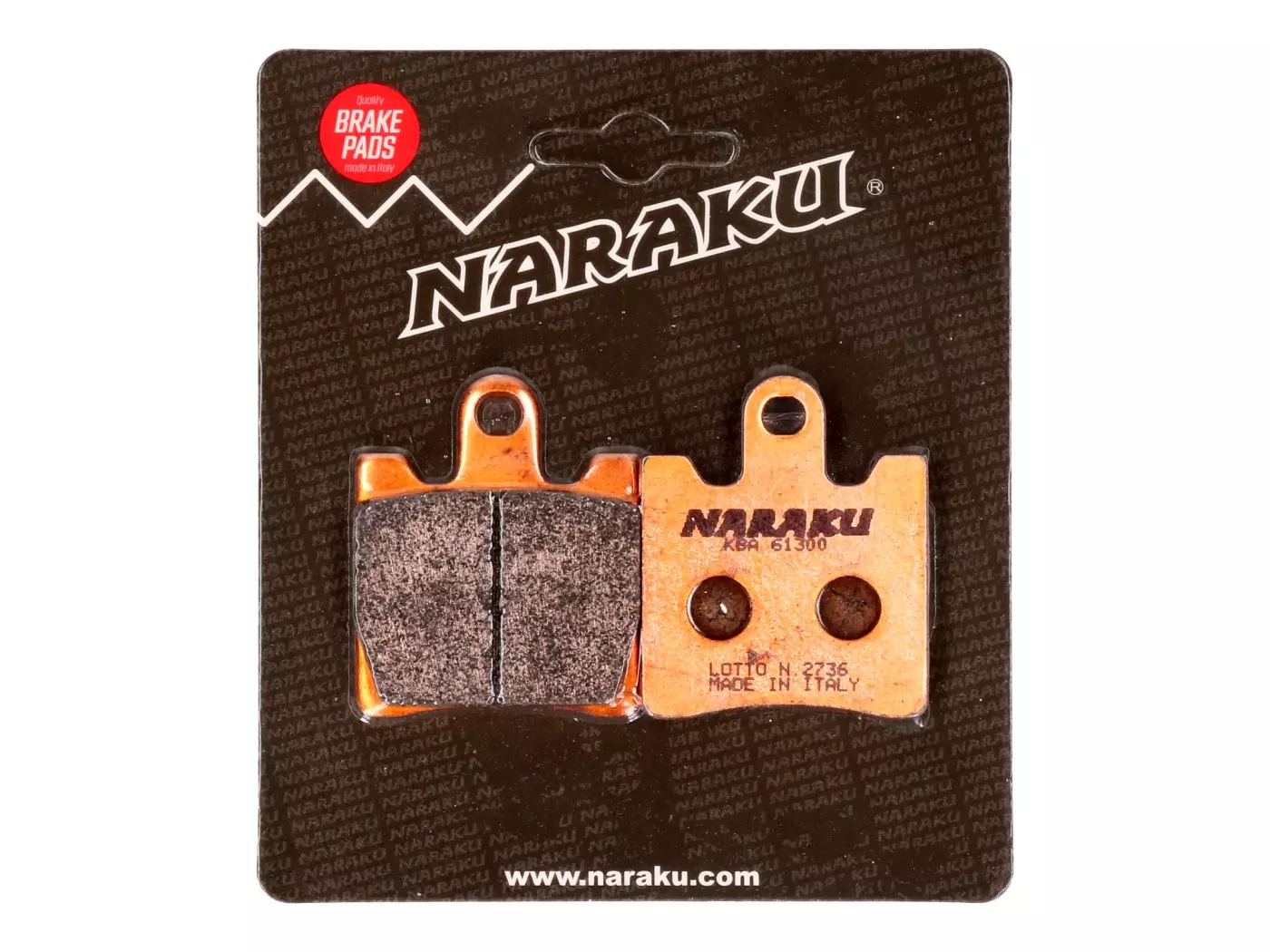 Brake Pads Naraku Sintered For Suzuki AN Burgman 250, 400 -2006, SYM GTS 250 Joymax -2006