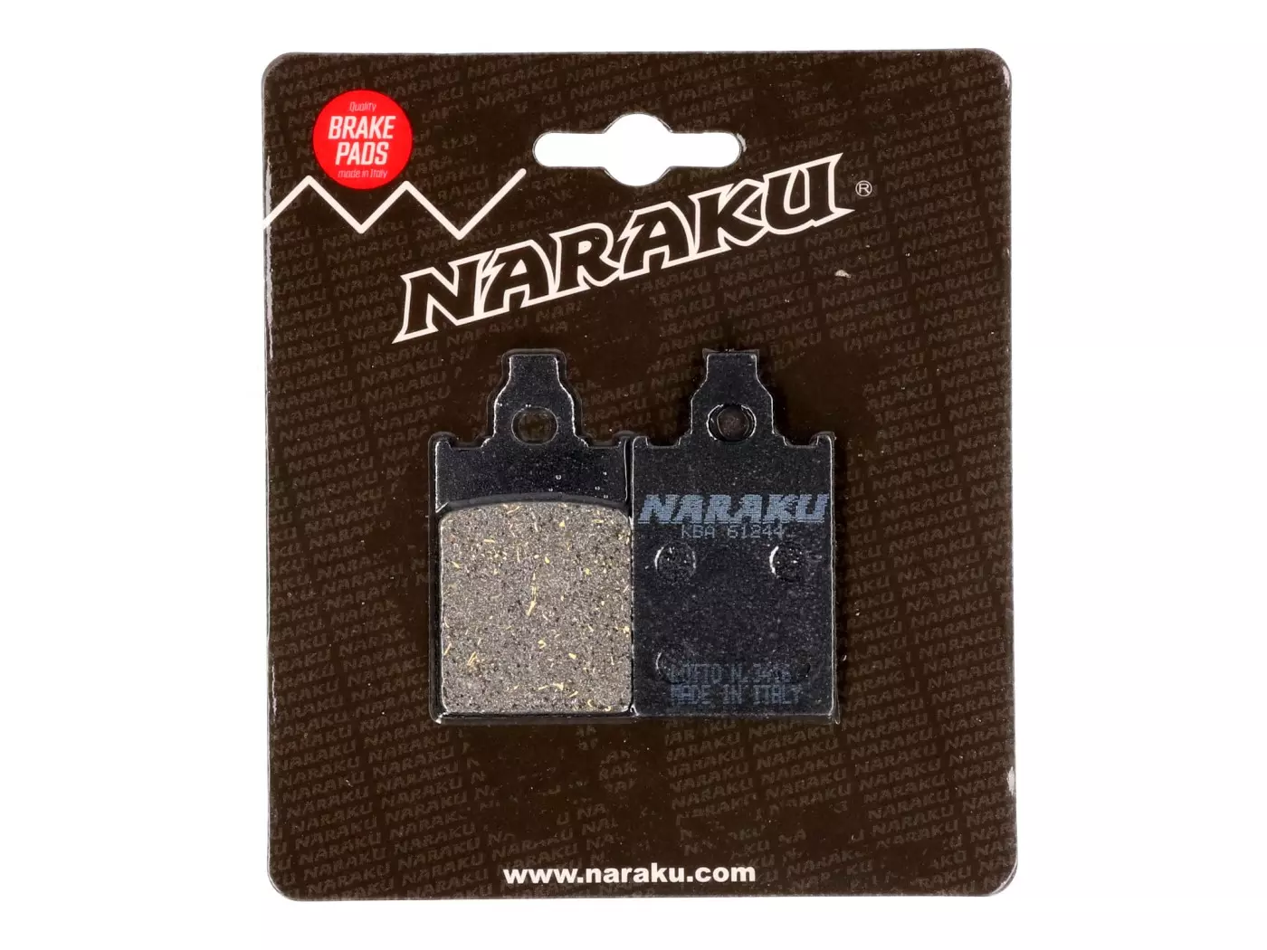 Brake Pads Naraku Organic For Aprilia, Malaguti, Piaggio, Simson