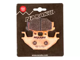Brake Pads Naraku Sintered For Kymco KXR, MXU, Maxxer, UXV, SYM Quad Lander, Yamaha MT, YZF-R