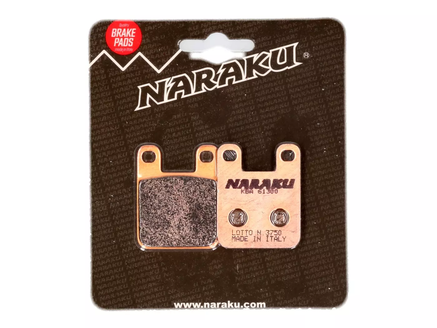 Brake Pads Naraku Sintered For Derbi, Gilera, Italjet, Peugeot