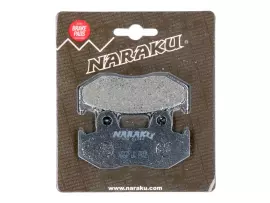 Brake Pads Naraku Organic For Honda NES, SES, PES / PS, SH, CH 125, 150 4-stroke
