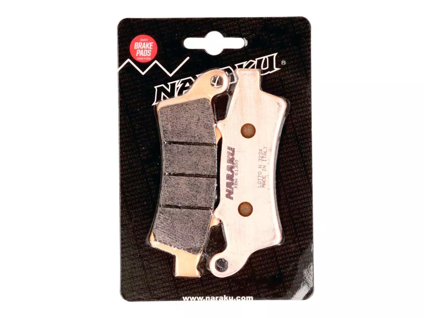 Brake Pads Naraku Sintered For Aprilia, Kymco People GT, Malaguti, Piaggio