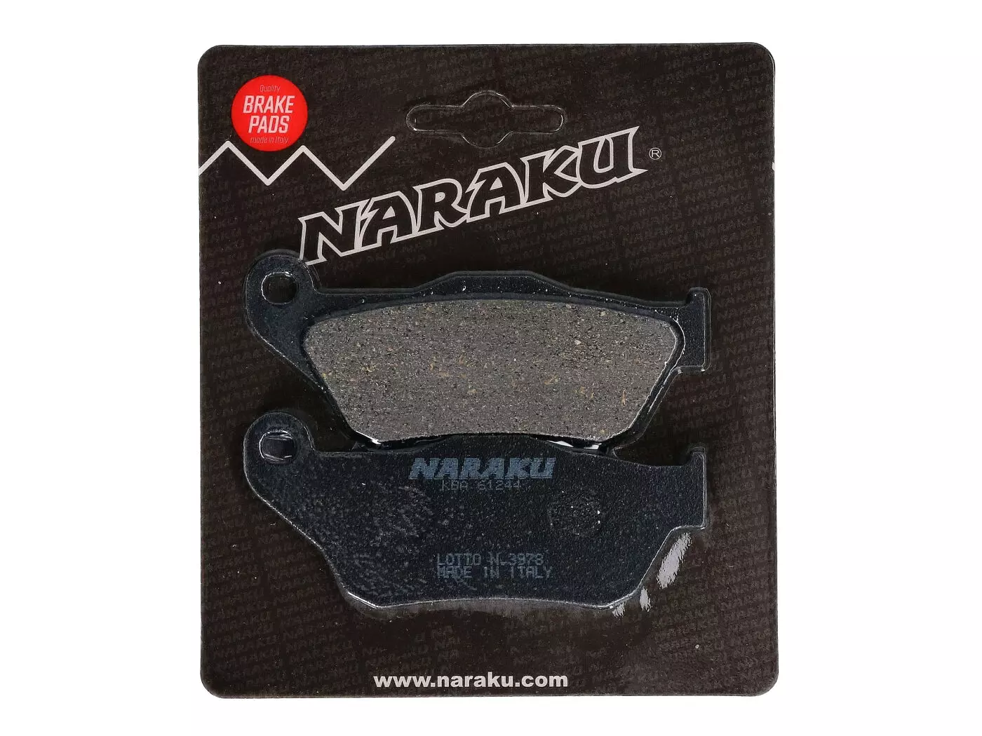 Brake Pads Naraku Organic For MBK Skycruiser 125i, Yamaha X-Max 125i, 250i