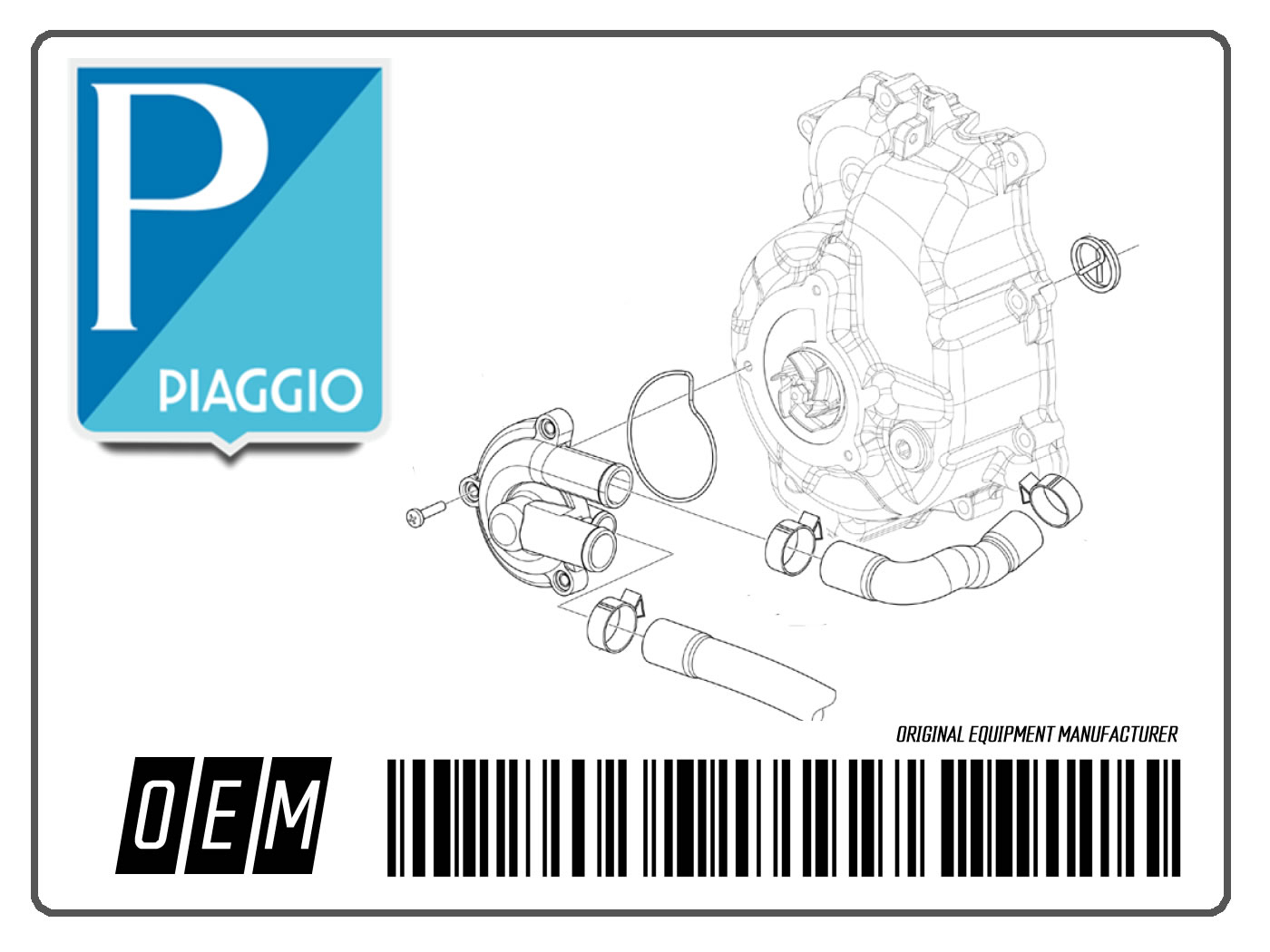 Zündschloss Schalter OEM Für Aprilia, Derbi, Gilera, Piaggio, Vespa = PI-643133