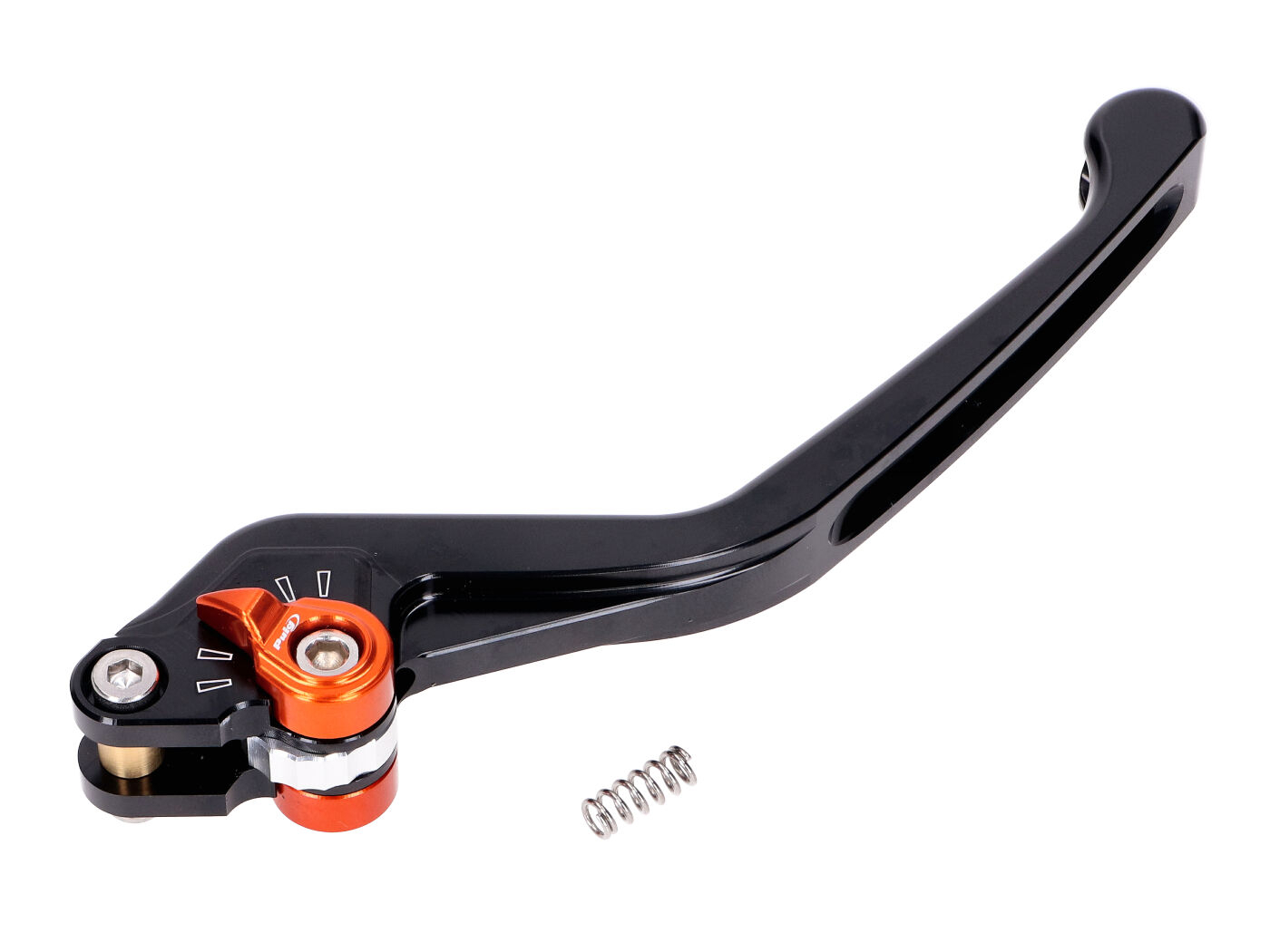 Brake Lever Puig 3.0 Front Adjustable - Black Orange