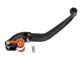 Front Brake Lever Puig 2.0 Adjustable, Folding - Black Orange