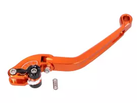 Front Brake Lever Puig 2.0 Adjustable, Folding - Orange Black