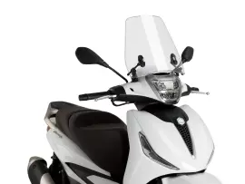 Windshield Puig Urban Transparent / Clear For Piaggio Beverly 300, 400 Ie 2021