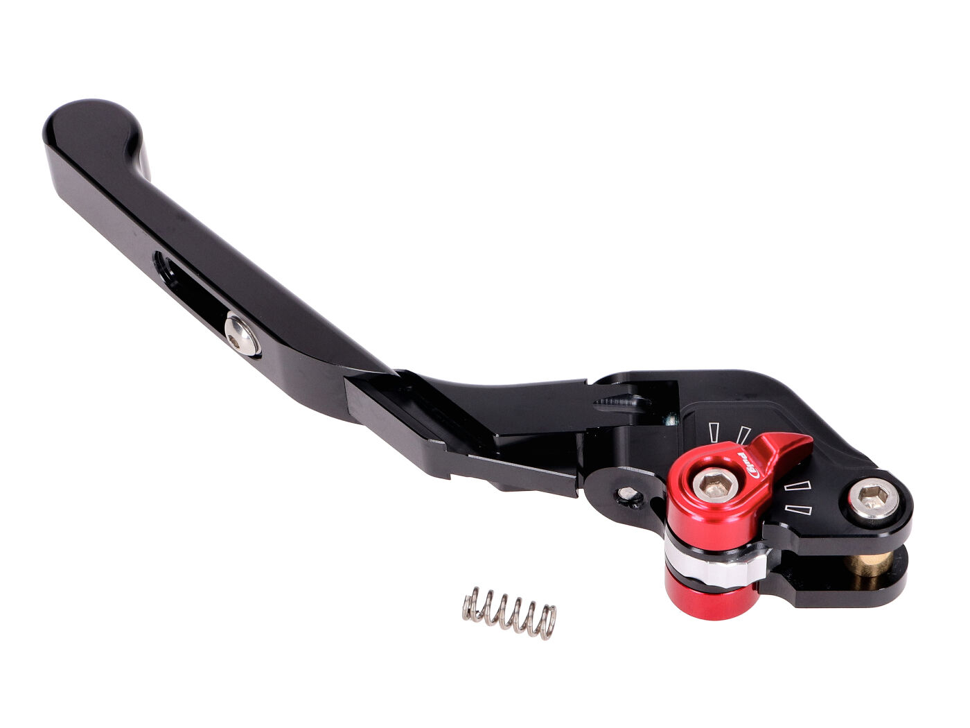Clutch Lever / Brake Lever Puig 3.0 Rear Adjustable, Foldable, Adjustable Length - Black Red