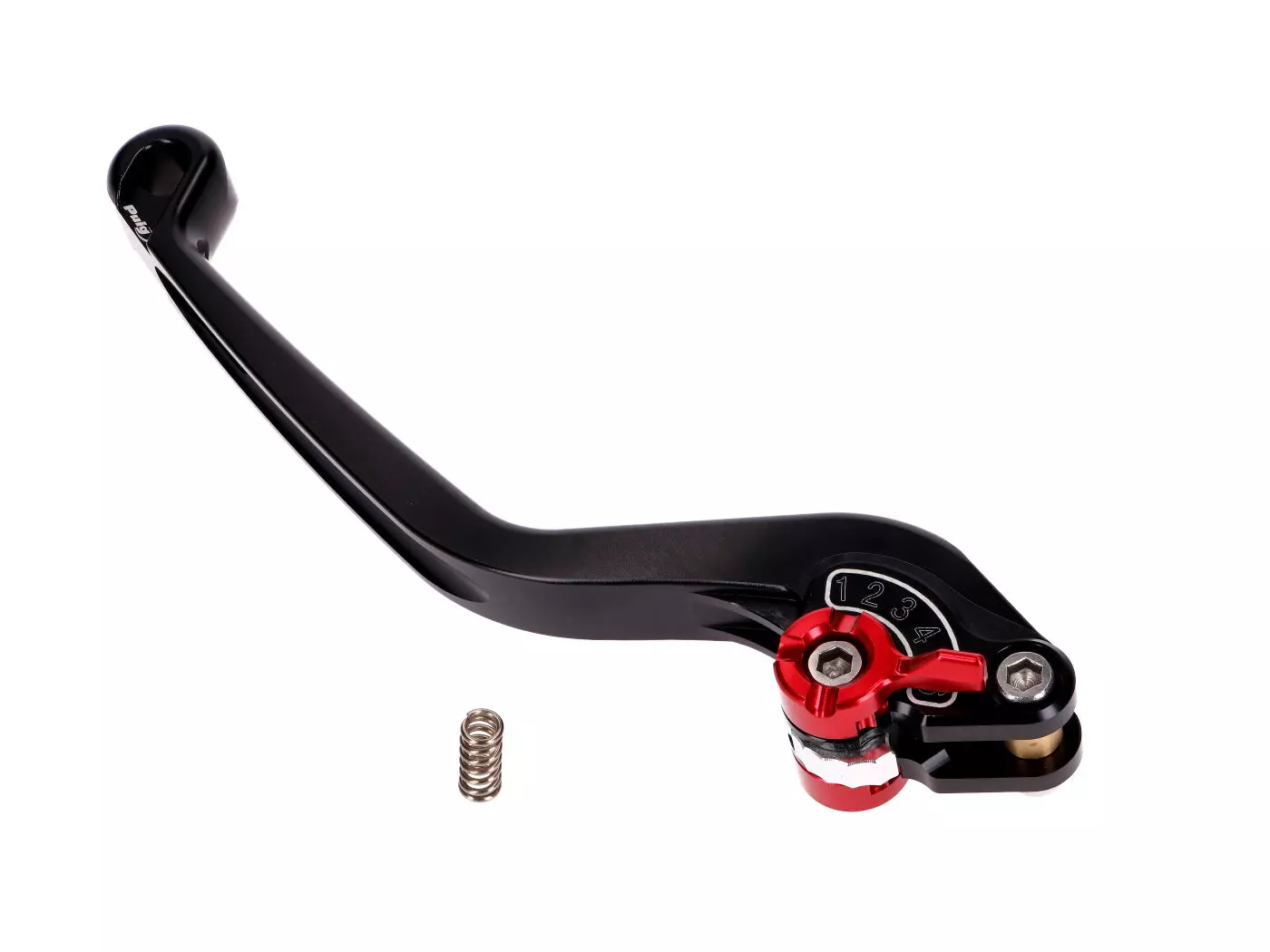 Buy now: Clutch Lever / Rear Brake Lever Puig 2.0 Adjustable - Black Red Clutch Lever / Rear Brake Lever Puig 2.0 Adjustable - Black Red