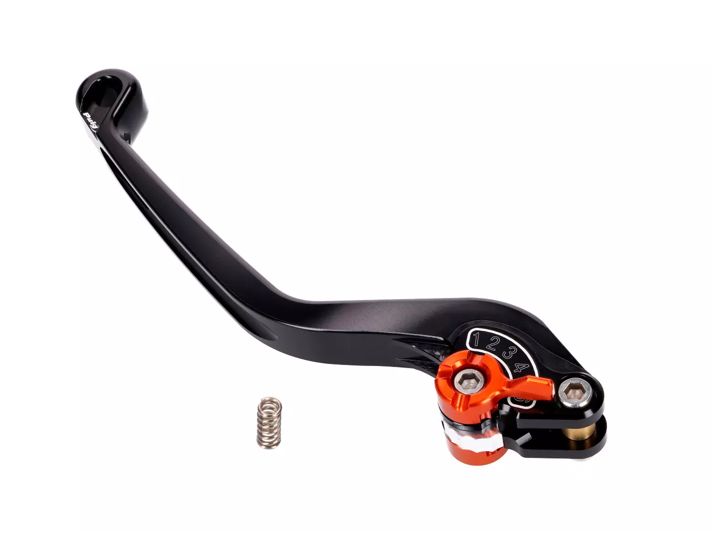 Buy now: Clutch Lever / Rear Brake Lever Puig 2.0 Adjustable - Black Orange Clutch Lever / Rear Brake Lever Puig 2.0 Adjustable - Black Orange