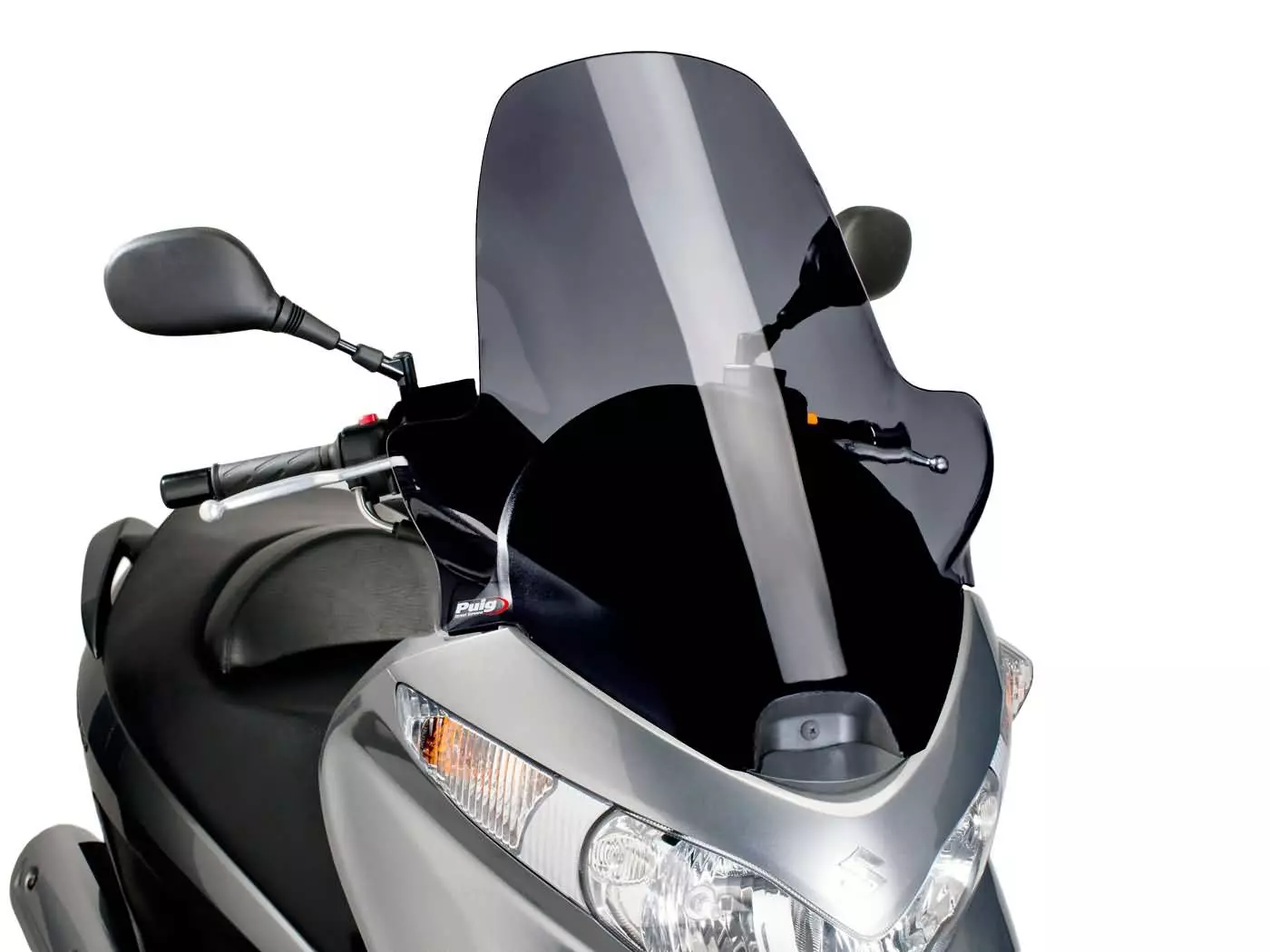 Buy now: Windshield Puig V-Tech Line Touring Dark Smoke For Suzuki Burgman 125, 200 07-13 Windshield Puig V-Tech Line Touring Dark Smoke For Suzuki Burgman 125, 200 07-13