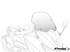 Windshield Puig V-Tech Sport Transparent / Clear For Kymco Xciting 500 07-13