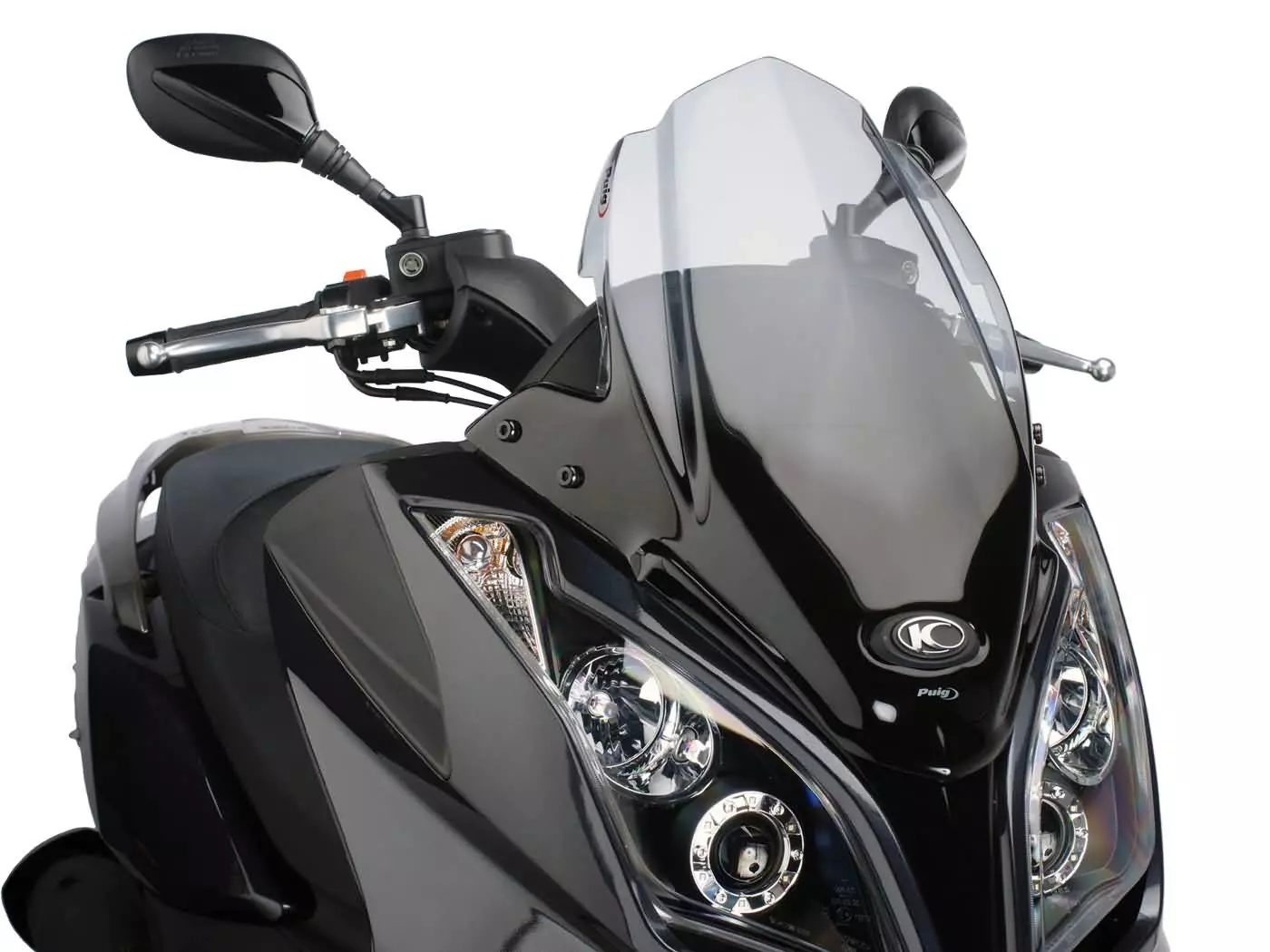 Windshield Puig V-Tech Sport Smoke For Kymco Downtown 125i, 300i ABS 09-14