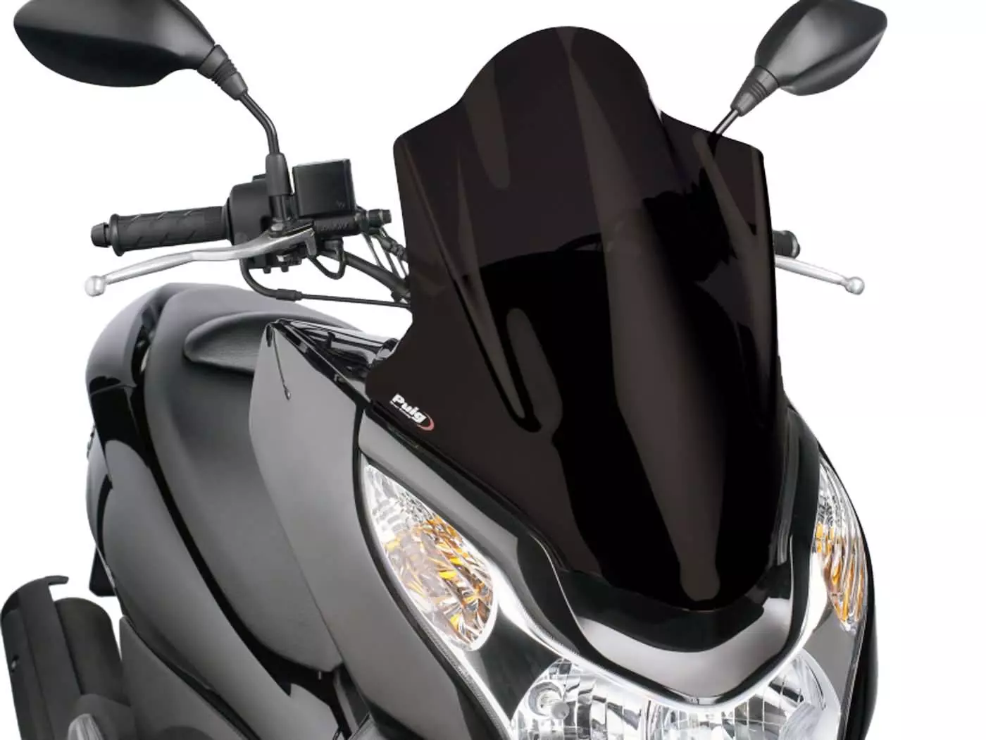 Windshield Puig V-Tech Line Touring Black For Honda PCX 125i 4T 2010- JF28