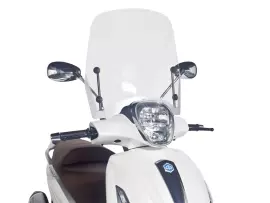 Windshield Puig T.S. Transparent / Clear For Piaggio Beverly 125, 300 (11-14)