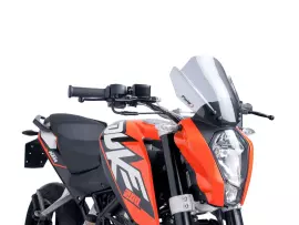 Windshield Puig New Generation Tinted For KTM Duke 125, 200, 390 11-16