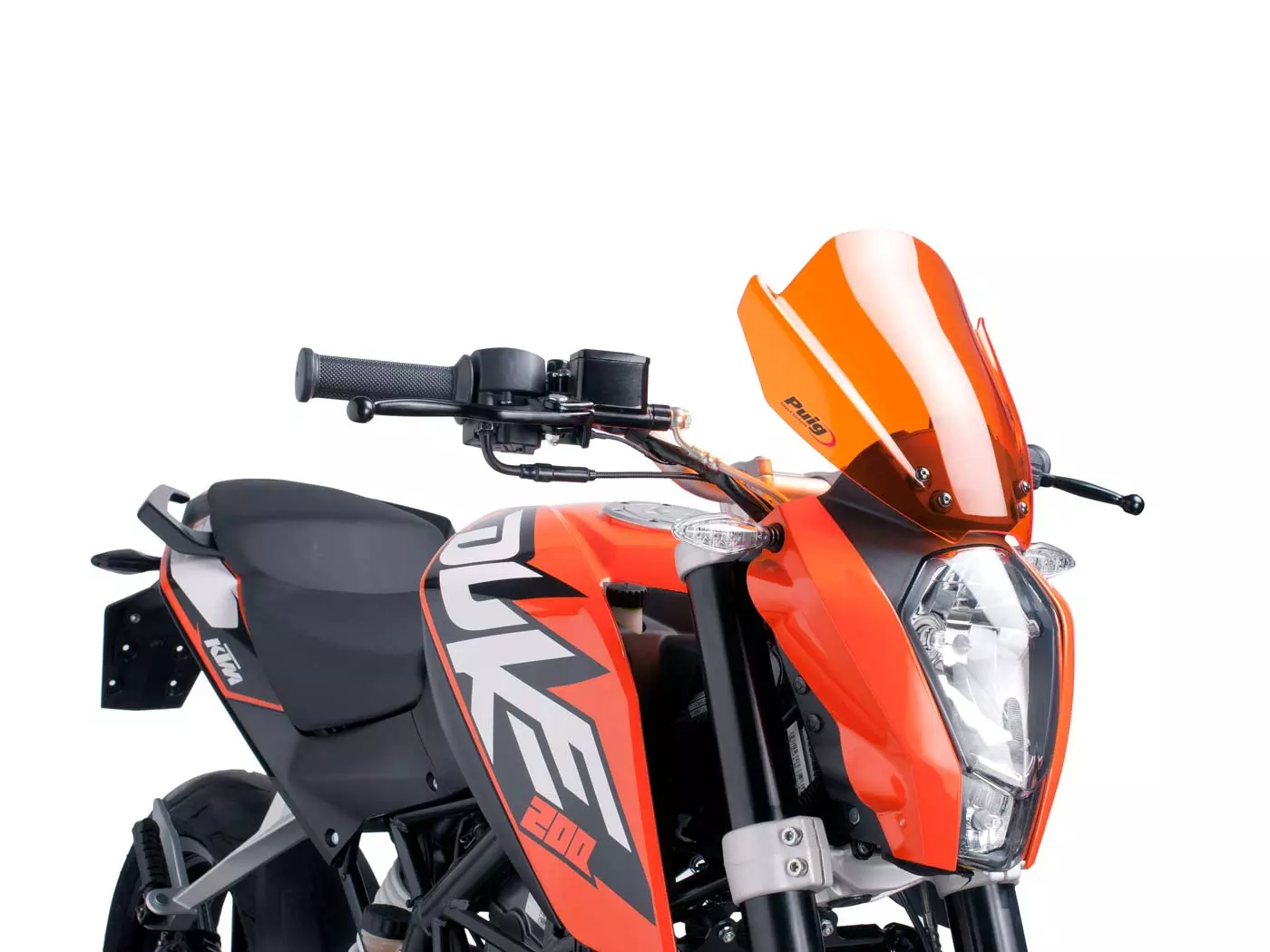Buy now: Windshield Puig New Generation Orange For KTM Duke 125, 200, 390 11-16 Windshield Puig New Generation Orange For KTM Duke 125, 200, 390 11-16