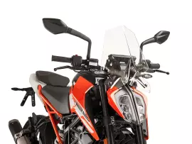 Windshield Puig New Generation Sport Transparent For KTM Duke 125, 200, 390 17