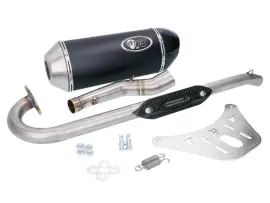 Exhaust Turbo Kit Carbon H2 Quad / ATV 4T For Kymco KXR 250, MXU, Maxxer 250/300