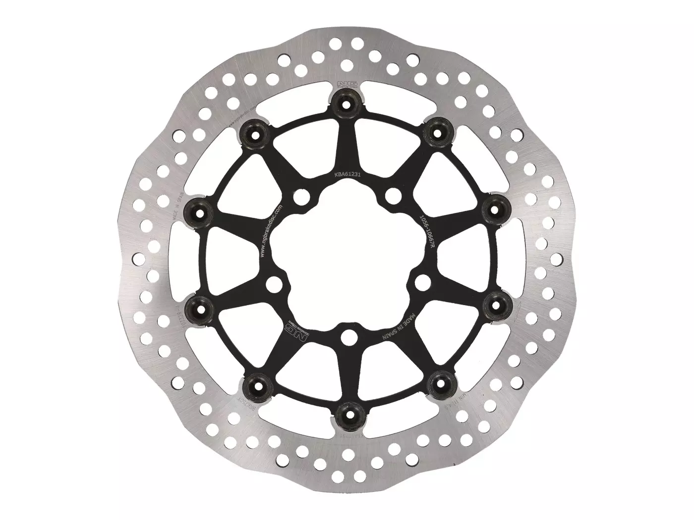 Buy now: Brake Disc NG Wavy Floating Type Seconds/ B-stock For Kawasaki ER-6, KLR, KLX, Ninja ZX, VN Front Brake Disc NG Wavy Floating Type Seconds/ B-stock For Kawasaki ER-6, KLR, KLX, Ninja ZX, VN Front