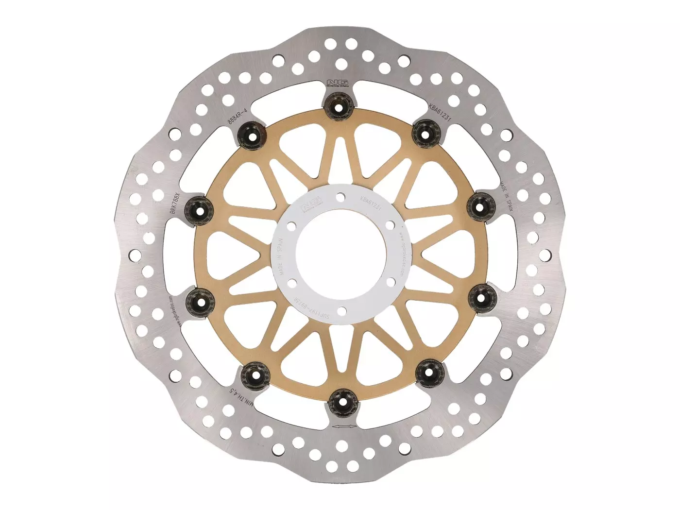 Buy now: Brake Disc NG Wavy Floating Type Seconds/ B-stock For Honda CB1300, CBR XX, CB1100 X11 Front Brake Disc NG Wavy Floating Type Seconds/ B-stock For Honda CB1300, CBR XX, CB1100 X11 Front