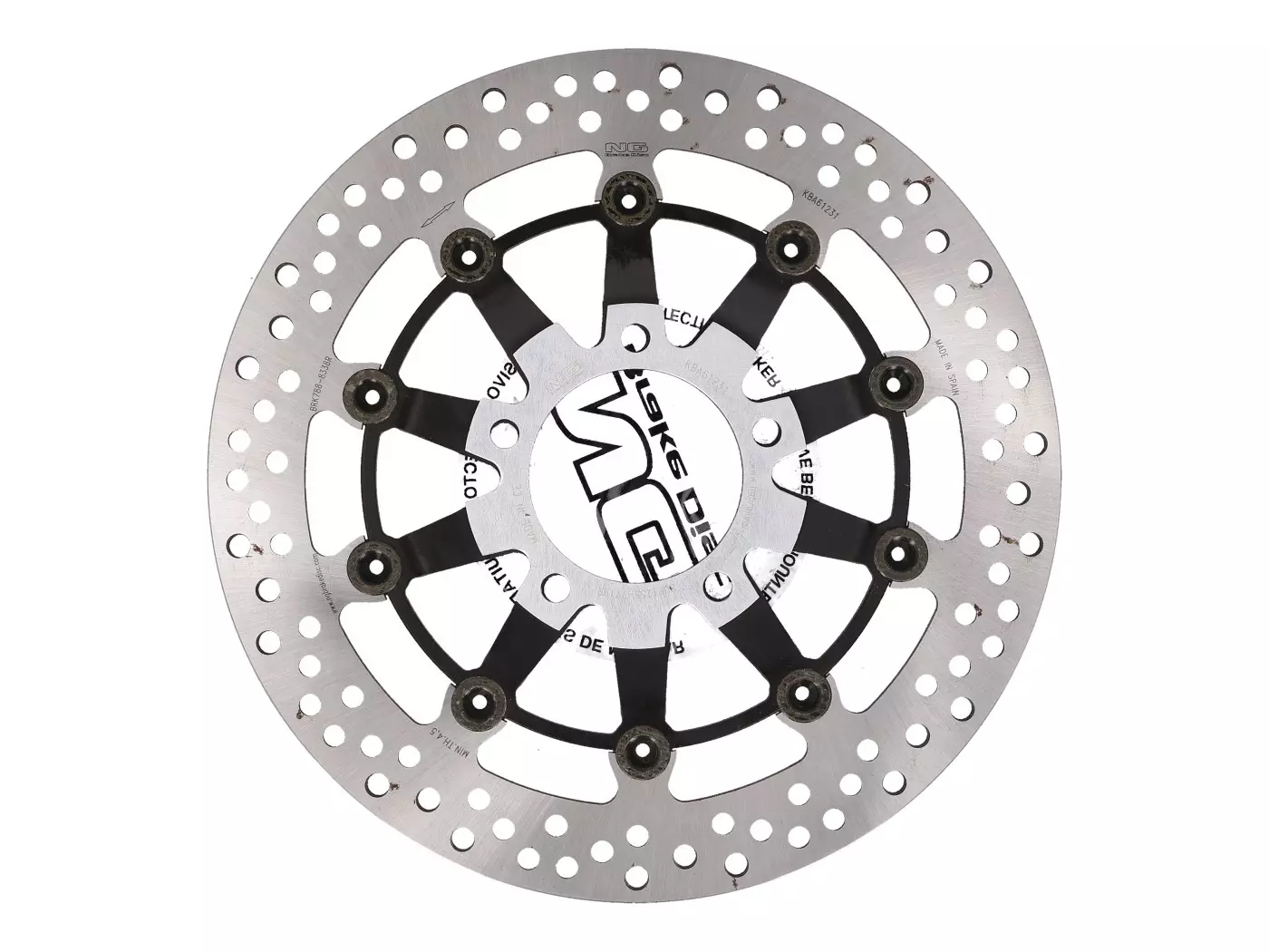 Buy now: Brake Disc NG Floating Type Seconds/ B-Stock For Triumph Baby Speed, Daytona, Speed Four TT Front Brake Disc NG Floating Type Seconds/ B-Stock For Triumph Baby Speed, Daytona, Speed Four TT Front